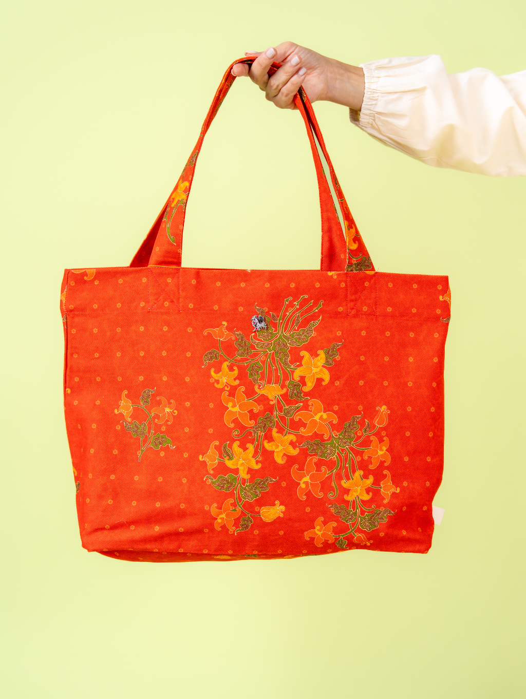 Canvas Tote Bag - Kelumpang Merah