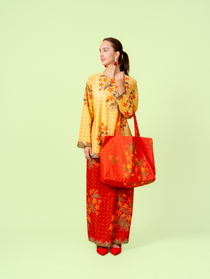 Canvas Tote Bag - Kelumpang Merah