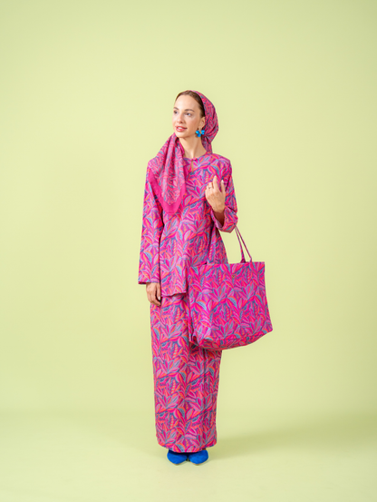Canvas Tote Bag - Mora Pink