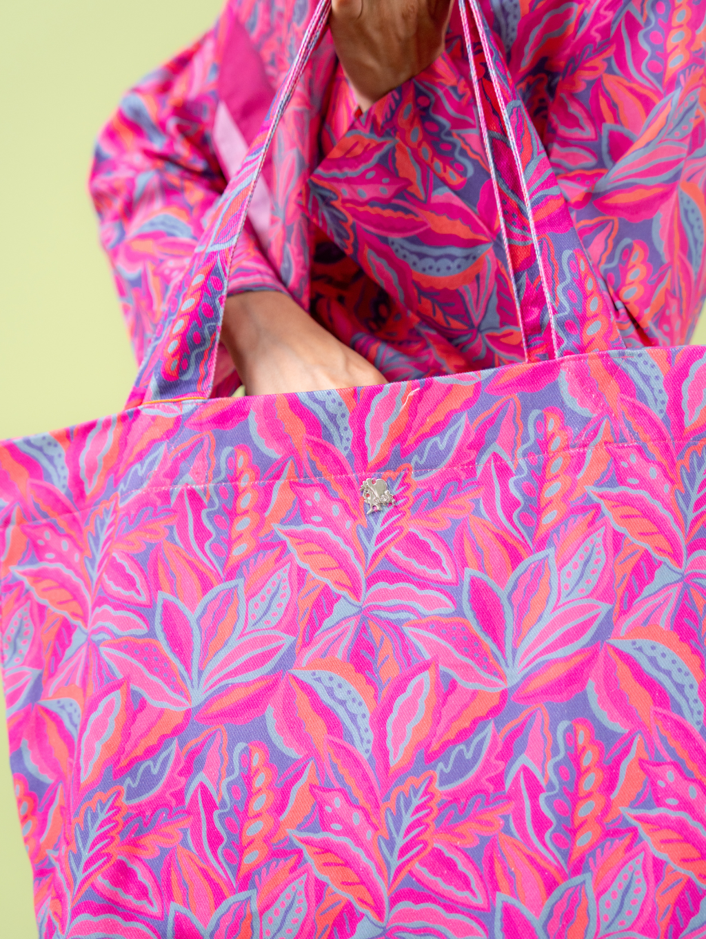 Canvas Tote Bag - Mora Pink