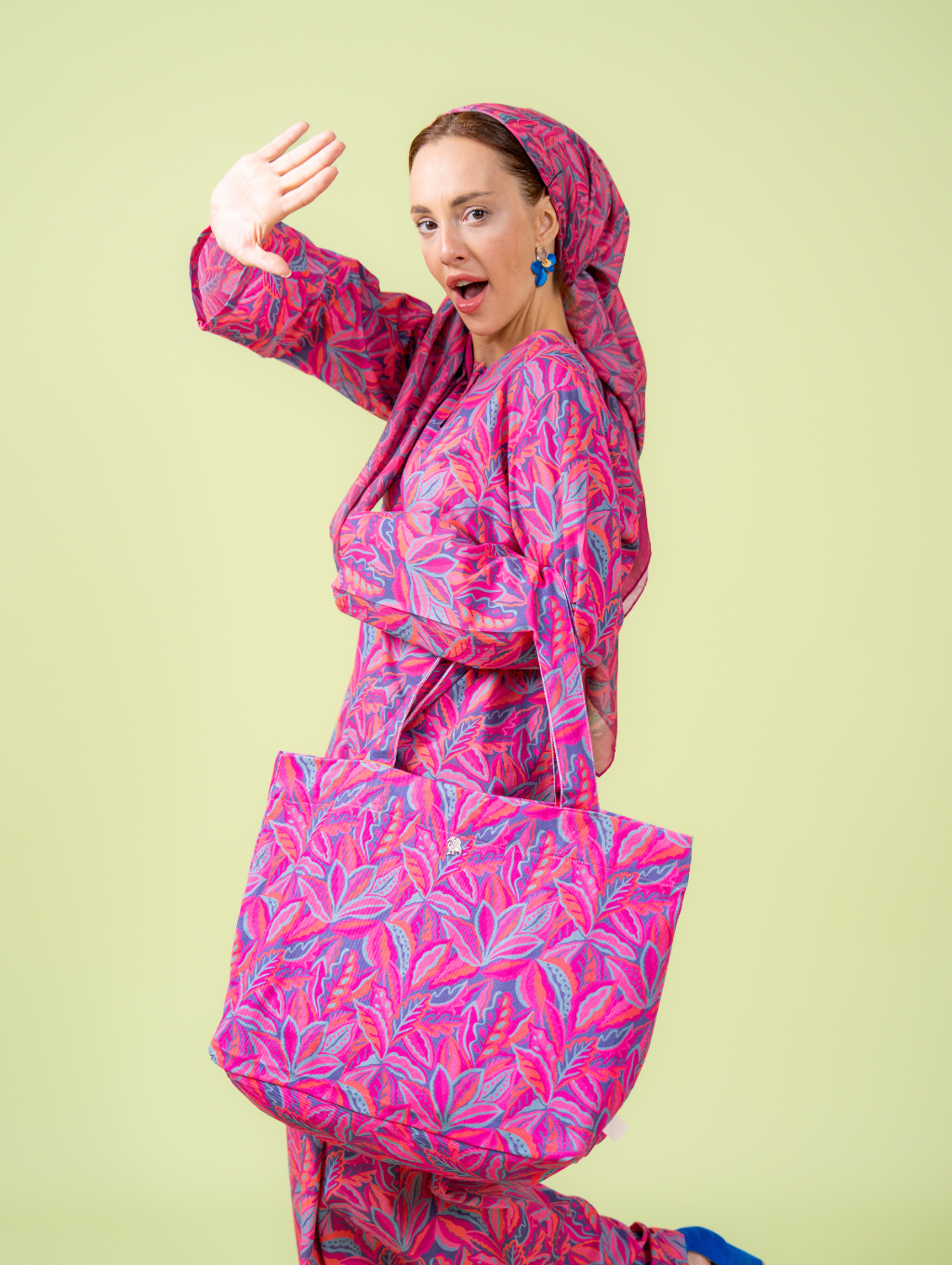 Canvas Tote Bag - Mora Pink