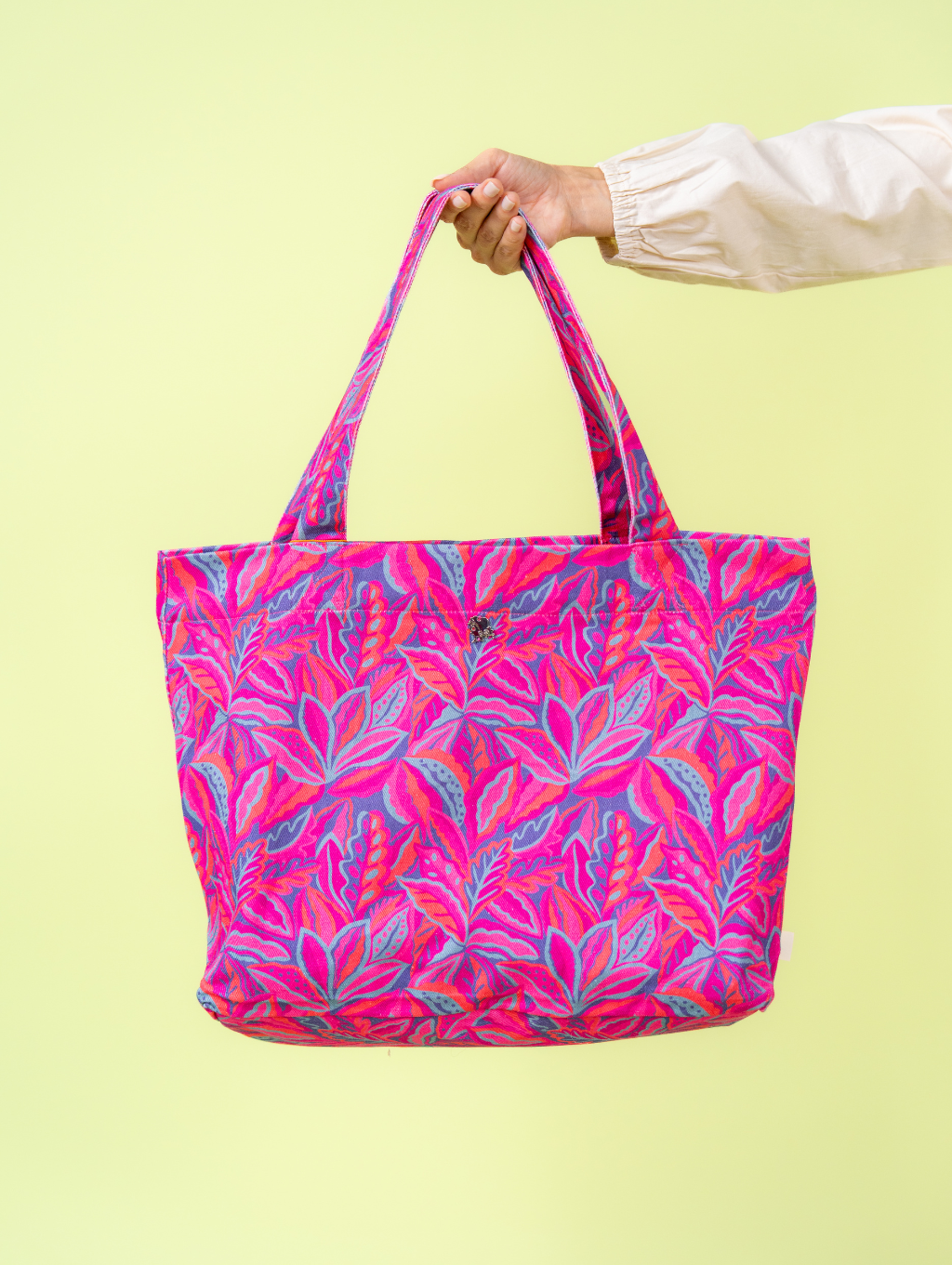 Canvas Tote Bag - Mora Pink