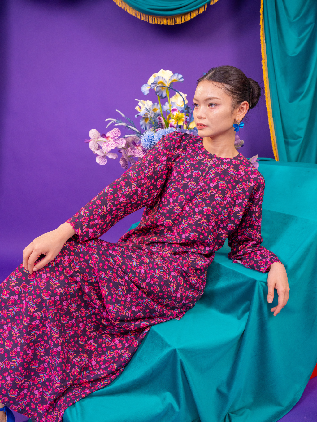 Myrtle Maxi Set - Rosepatch Black