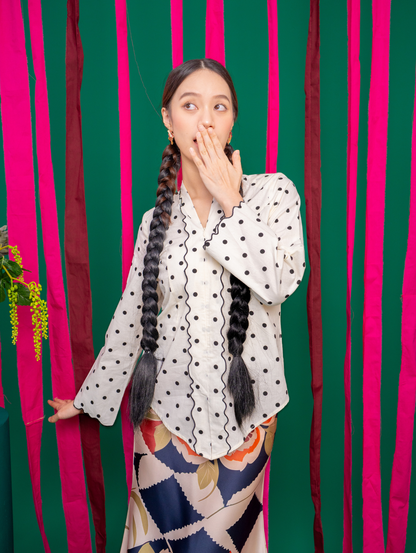 Elora Kebaya Top - Polka