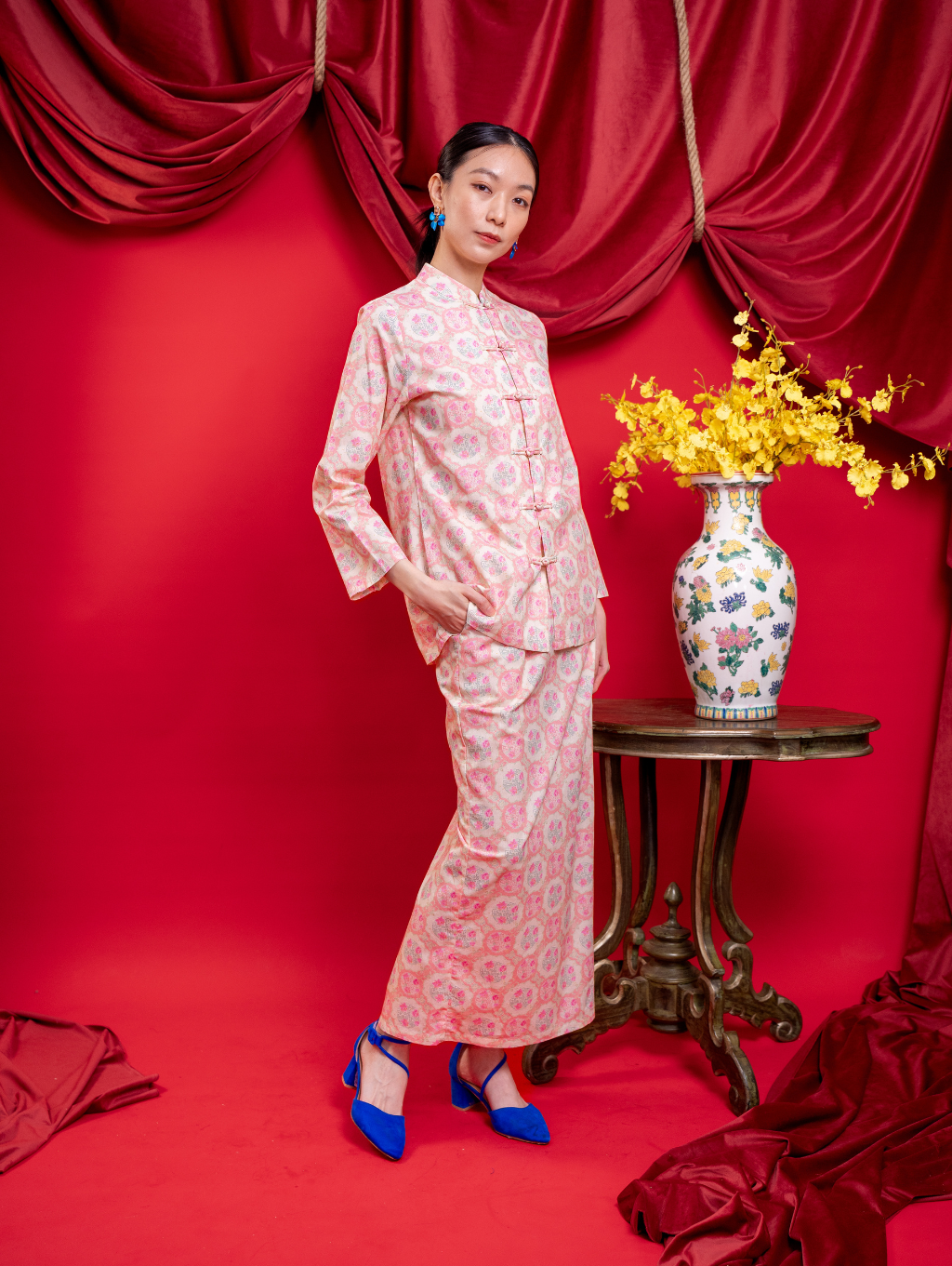 Mandarin Kurung - Gui Peach