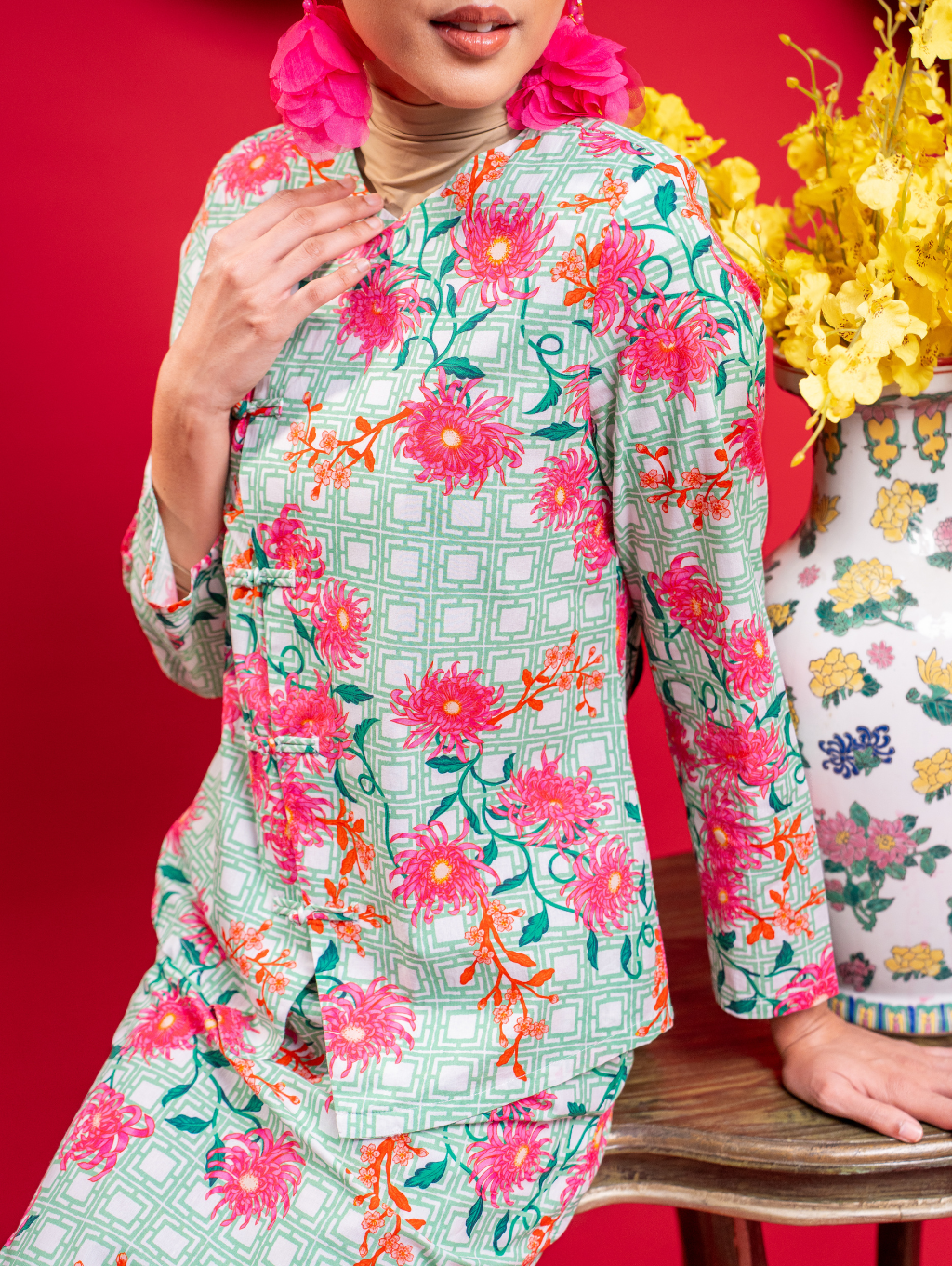 Dynasty Kebaya - Green