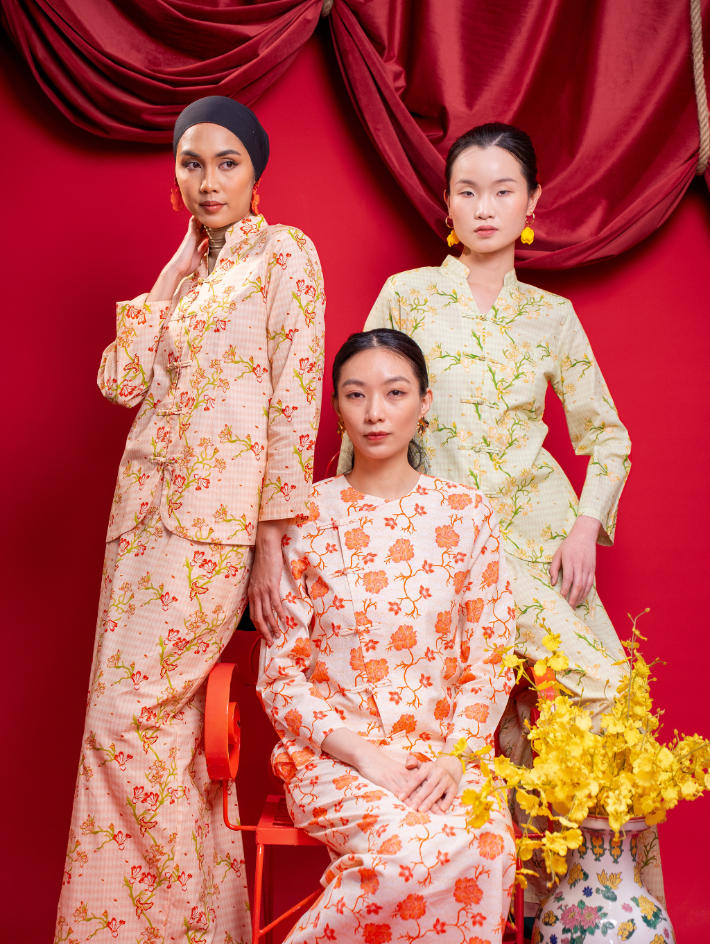 Dynasty Kebaya - Peach