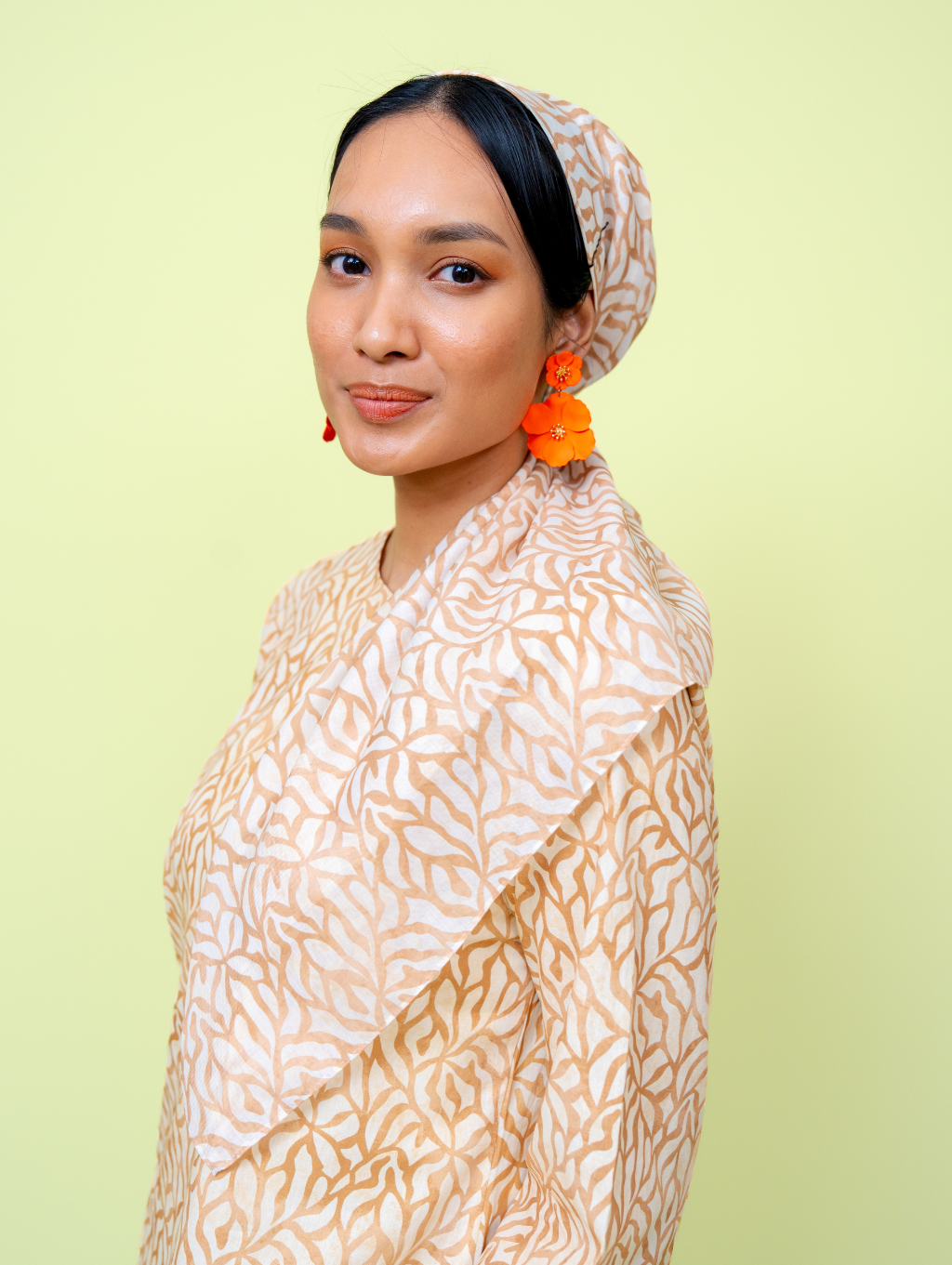 Square Scarf - Grain Cream
