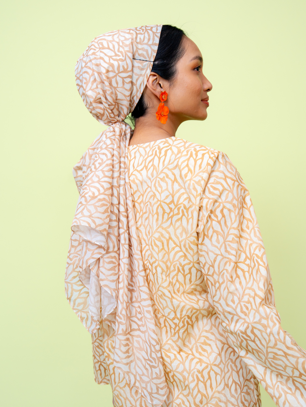 Square Scarf - Grain Cream