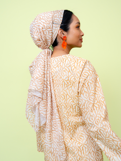 Square Scarf - Grain Cream