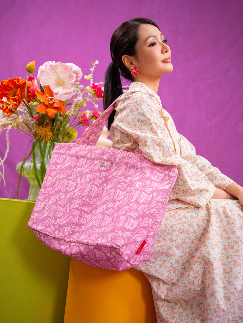 Canvas Tote Bag - Pixie Lilac