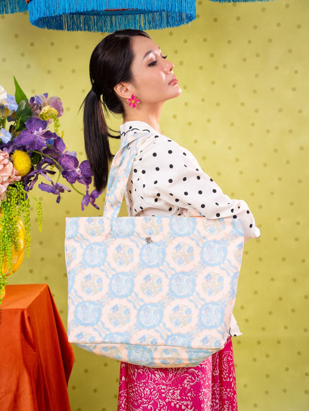 Canvas Tote Bag - Gui Blue
