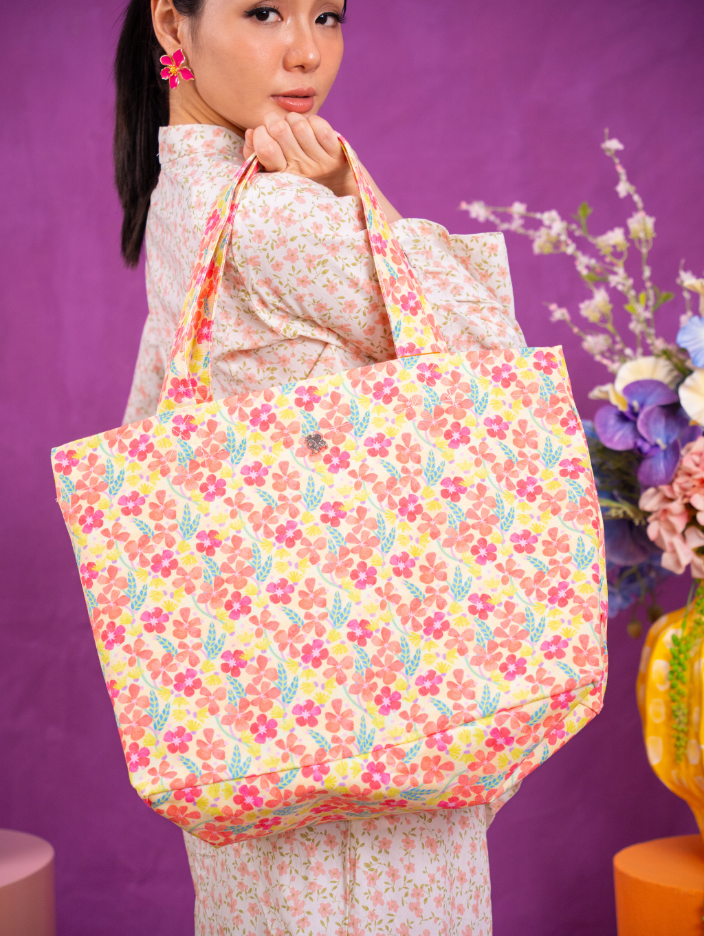 Canvas Tote Bag - Bloomsy