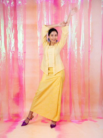Agnes Kotabaru Kebaya - Delia Yellow