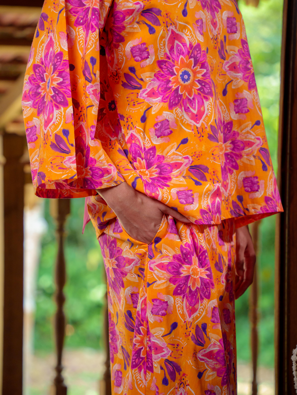 Tilly Oversized Kurung - Moonpetal