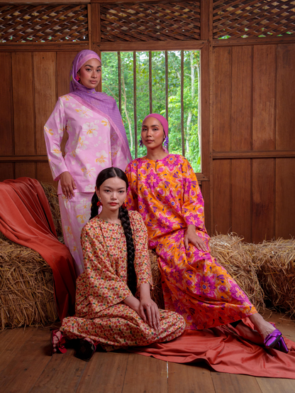 Tilly Oversized Kurung - Talia Cream