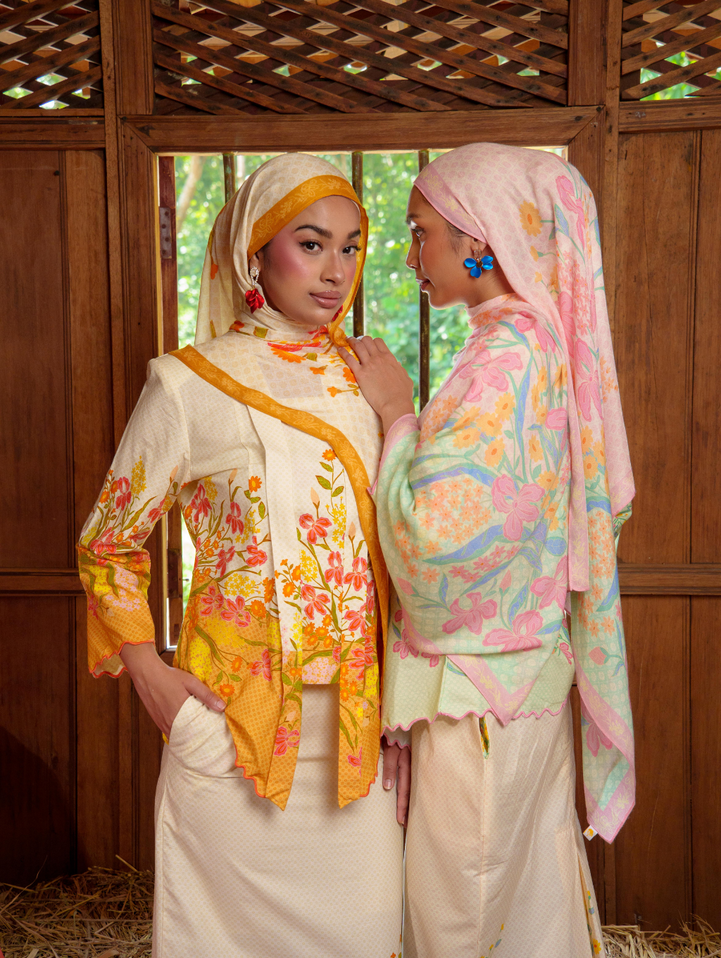 Agnes Kotabaru Kebaya - Dupatta Brown