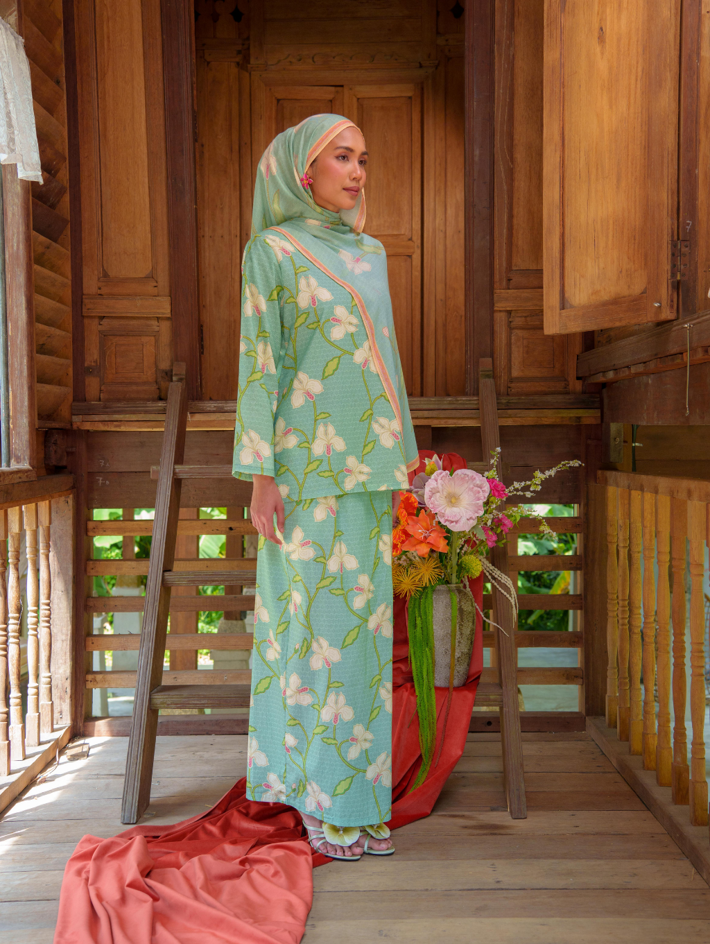 Anggerik Sari Kurung - Blue