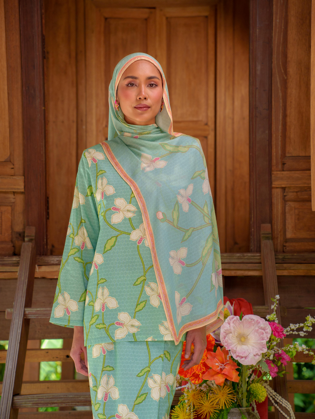 Anggerik Sari Kurung - Blue