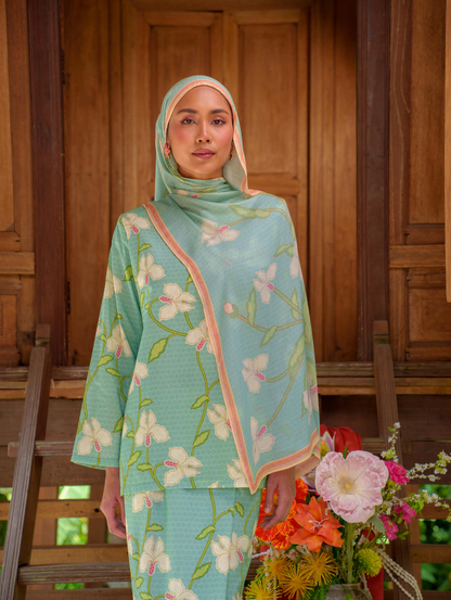 Anggerik Sari Kurung - Blue