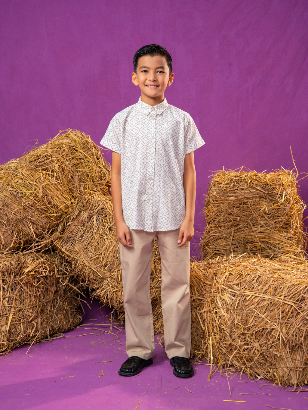 KIDS Basil Shirt - Natura Cream