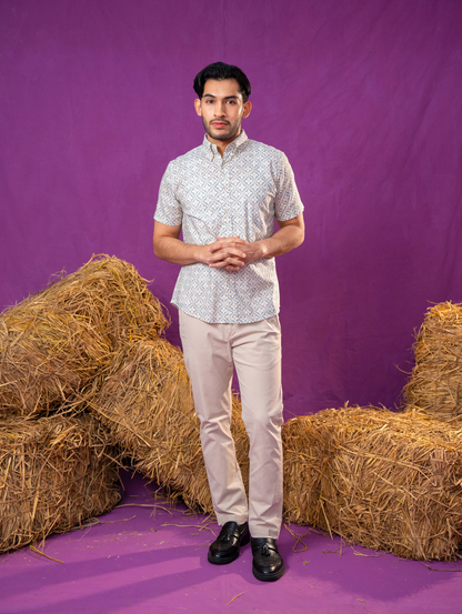 Basil Shirt - Natura in Cream