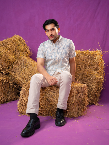 Basil Shirt - Natura in Cream