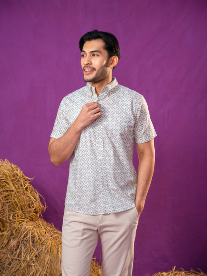 Basil Shirt - Natura in Cream