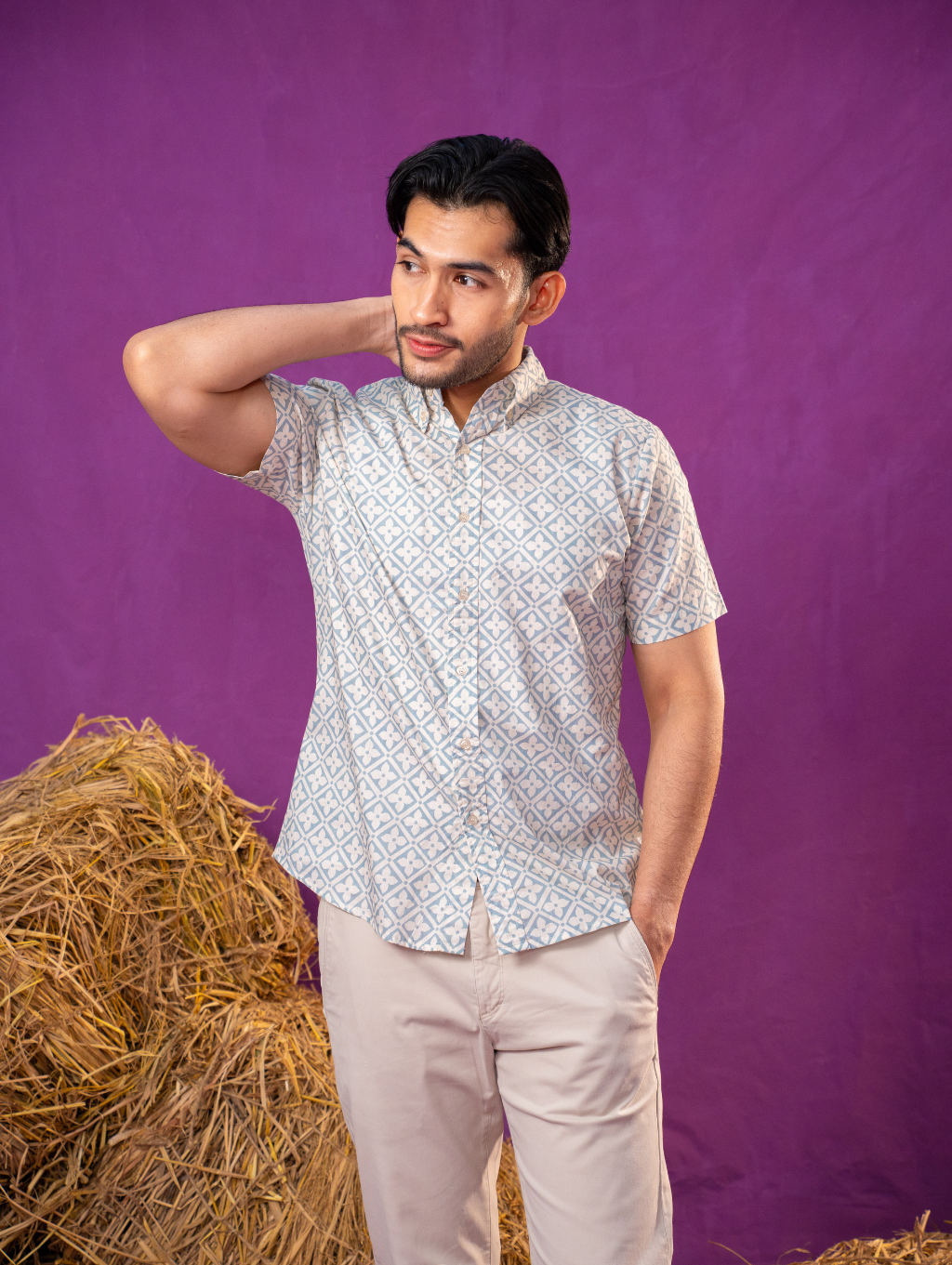 Basil Shirt - Natura in Cream