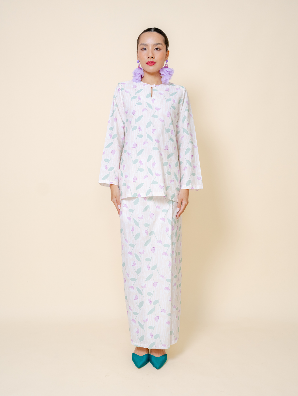 Hazel Kurung - Cream