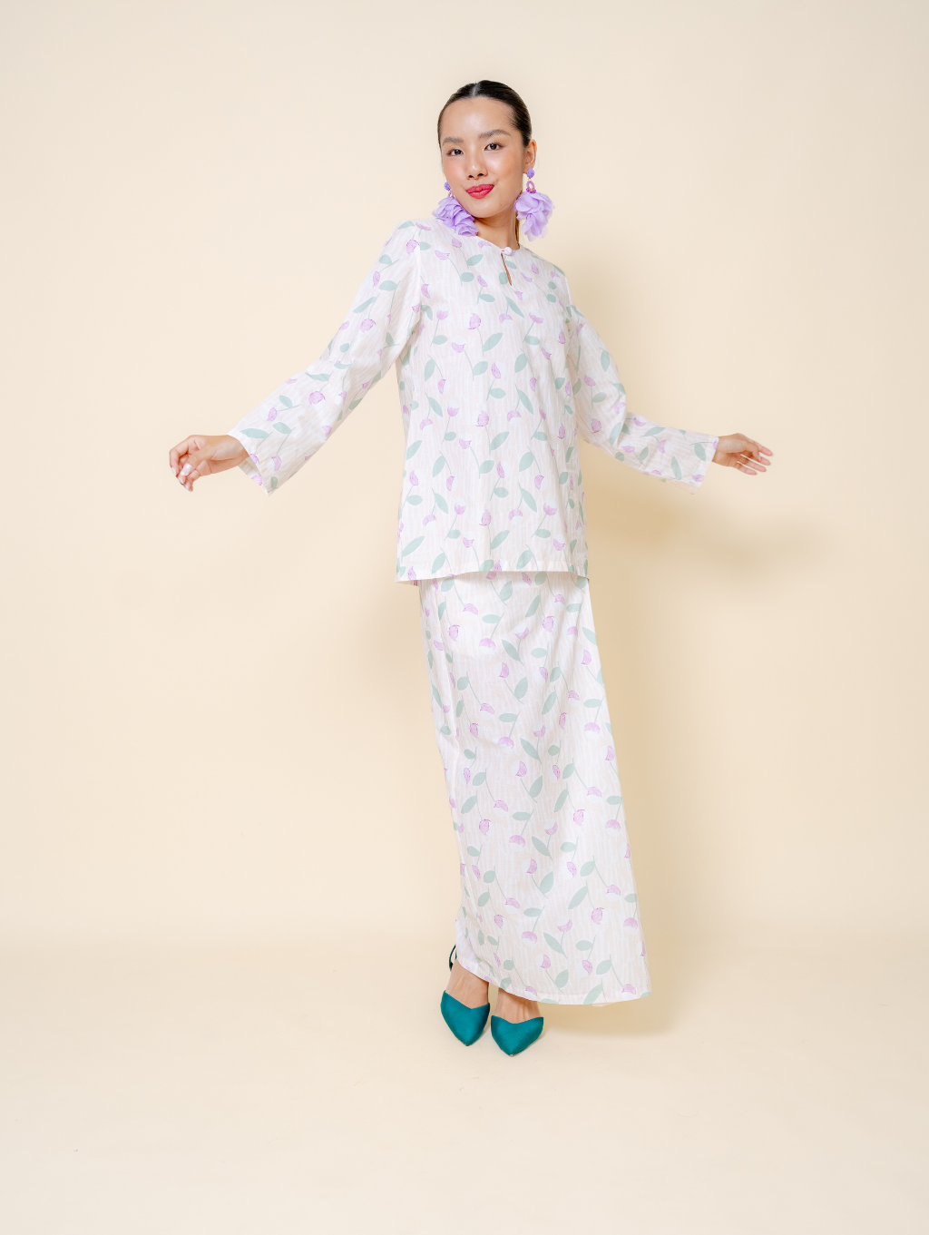 Hazel Kurung - Cream