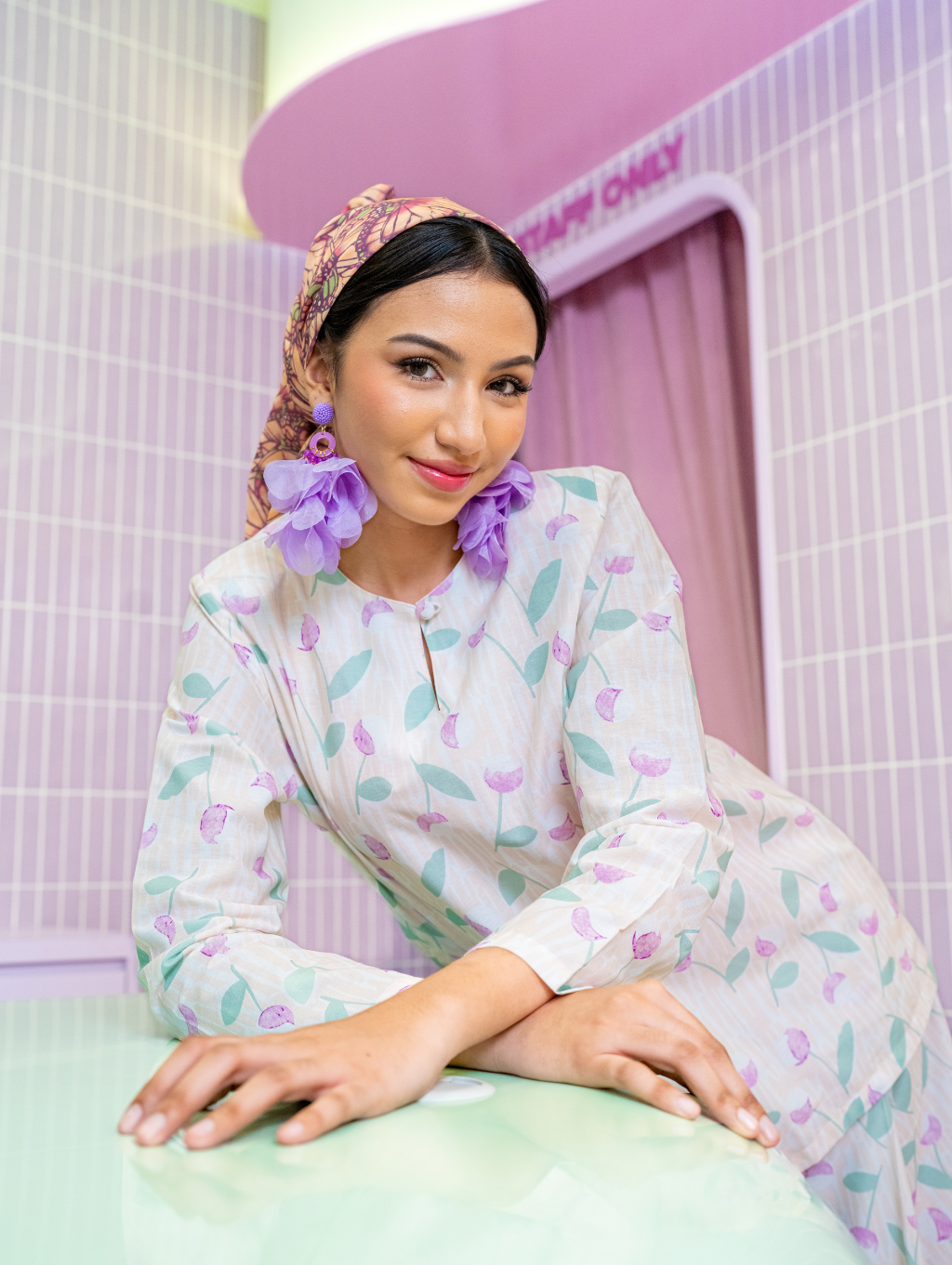 Hazel Kurung - Cream