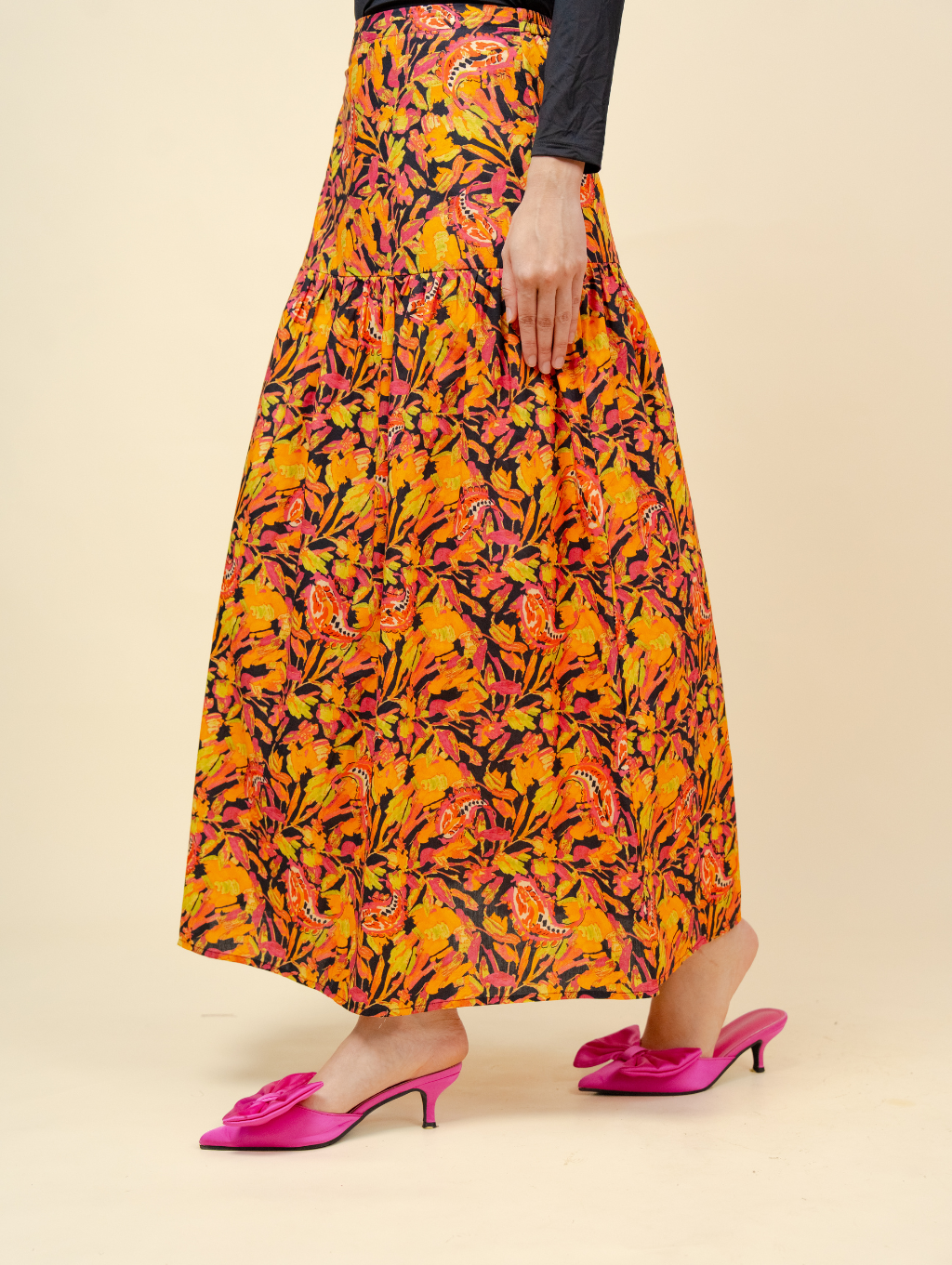 Juniper Maxi Skirt - Laura Black