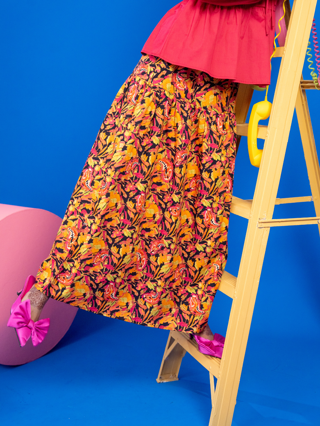 Juniper Maxi Skirt - Laura Black
