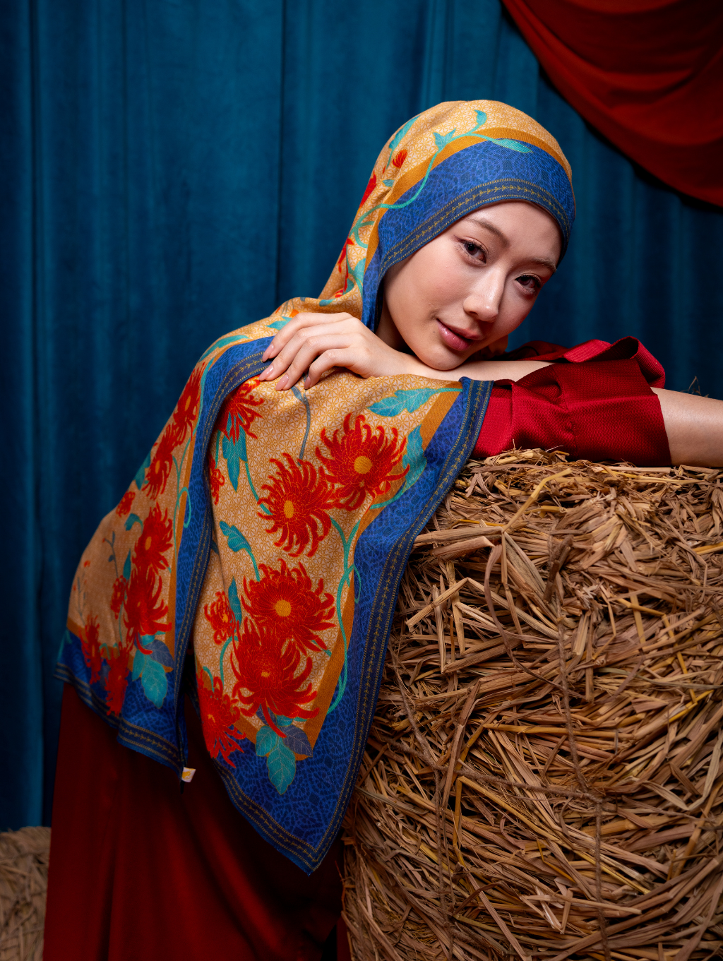 Lana Modal Shawl - Ying Blue