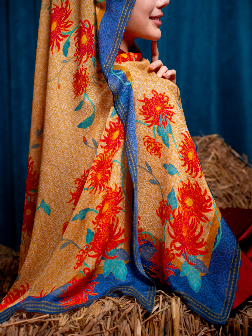 Lana Modal Shawl - Ying Blue