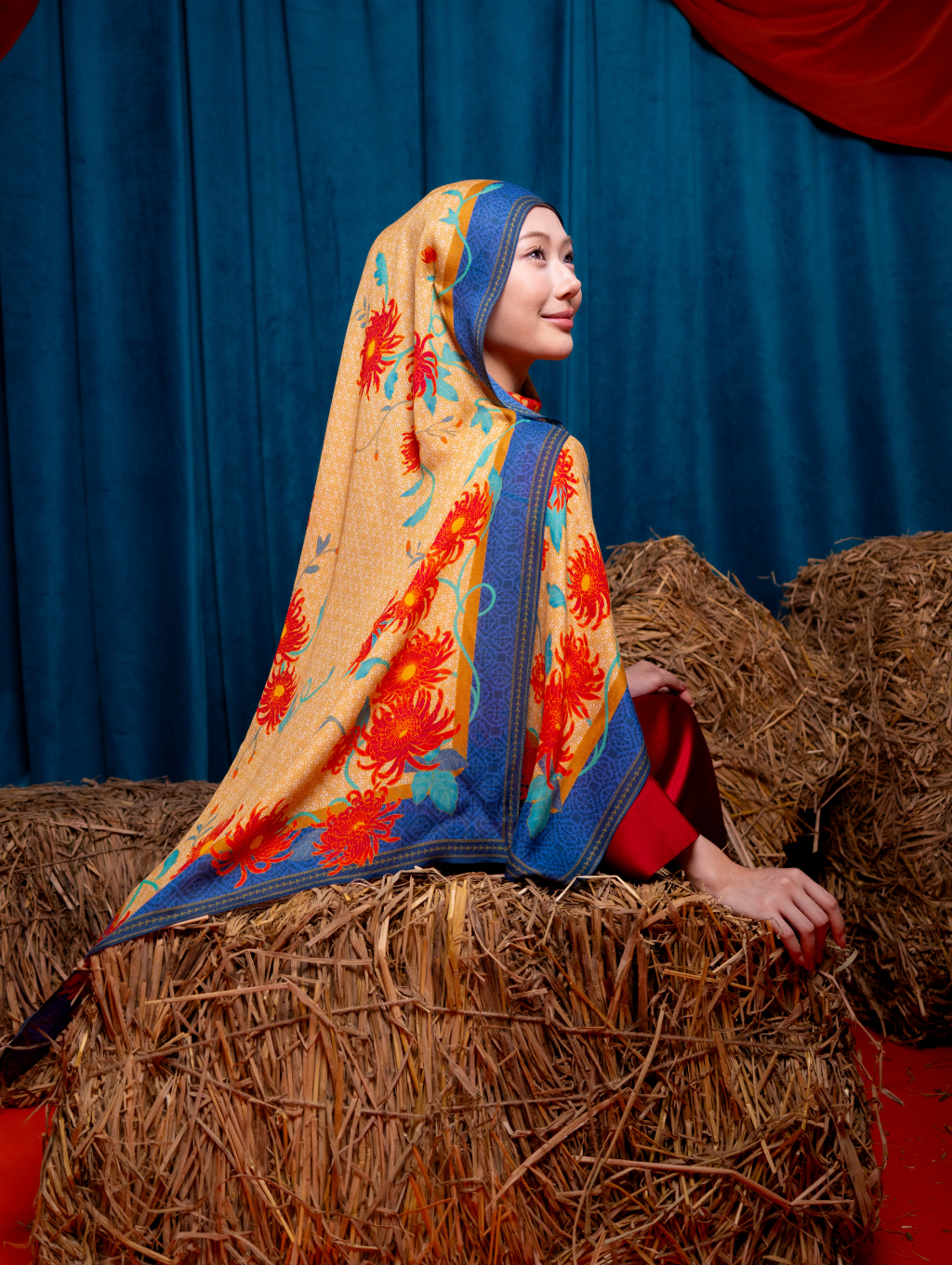 Lana Modal Shawl - Ying Blue