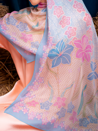 Lana Modal Shawl - Blossom Weave Blue