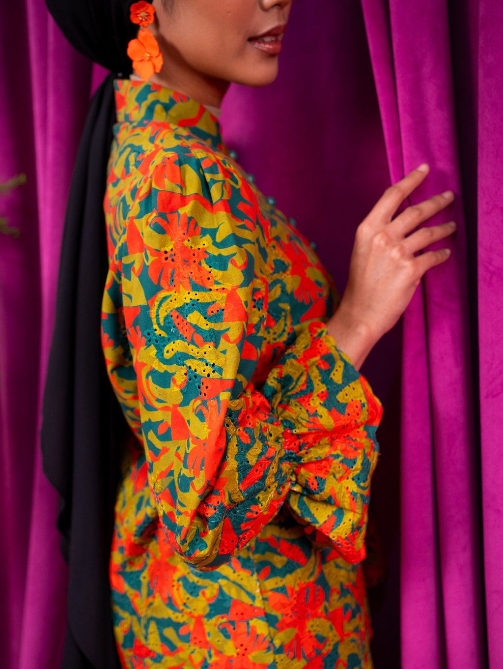 Elise Embroidery Kebaya - Paloma Emerald