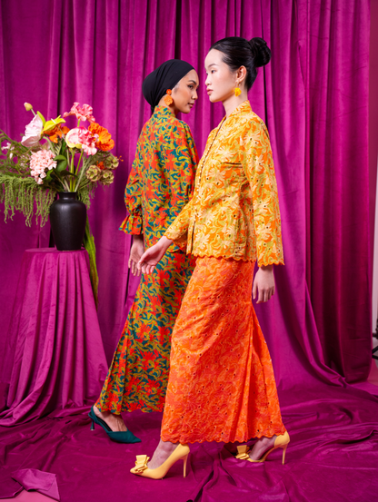 Elise Embroidery Kebaya - Paloma Emerald
