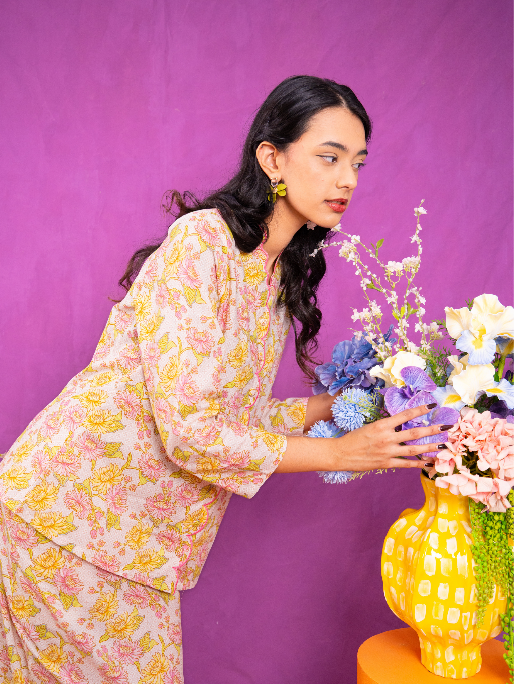 Noura Scalloped Kurung - Juwita