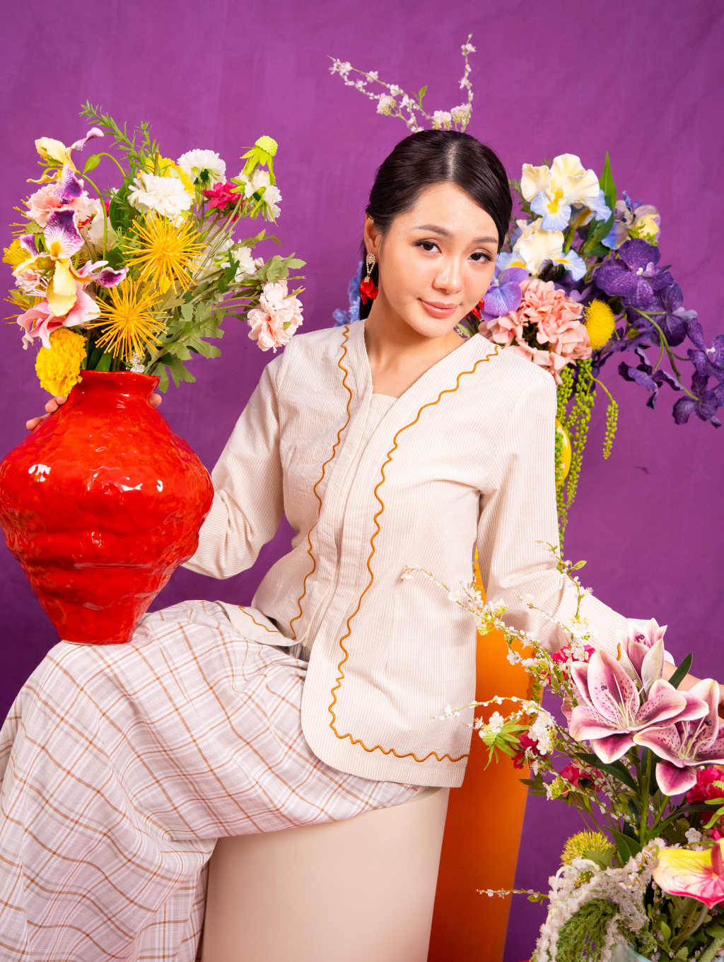Calluna Kebaya in Brown