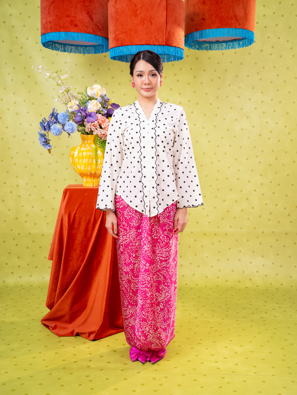 Elora Kebaya Top - Polka