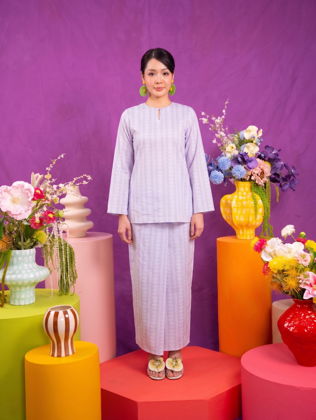 Mandisa Kurung in Purple