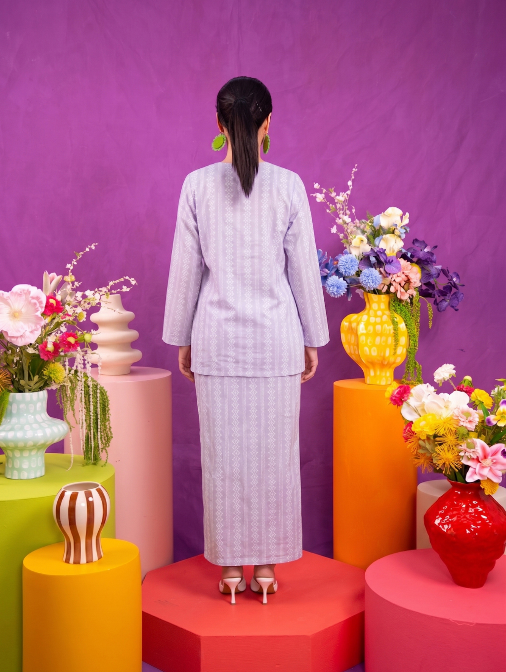 Mandisa Kurung in Purple