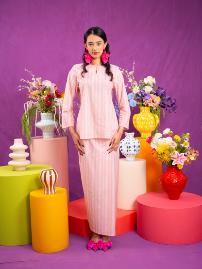 Mandisa Kurung in Pink