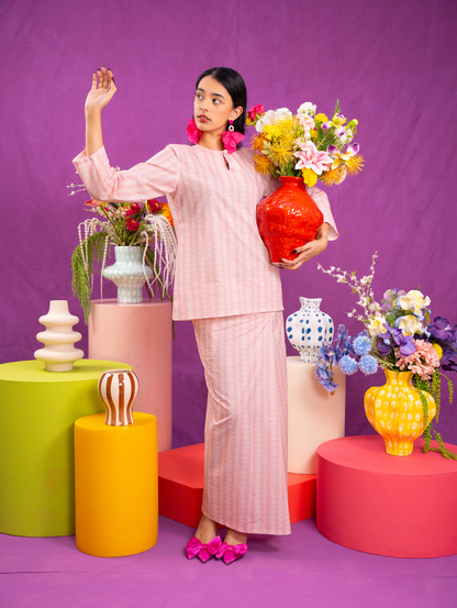 Mandisa Kurung in Pink