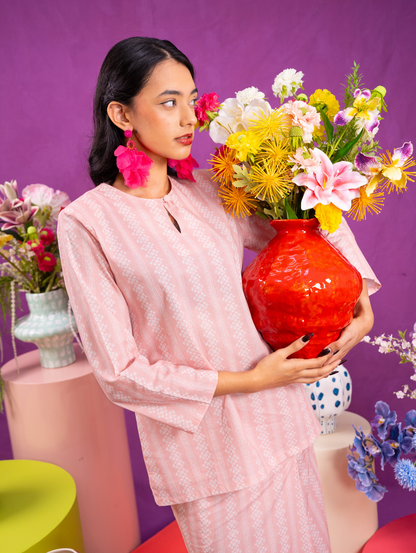 Mandisa Kurung in Pink