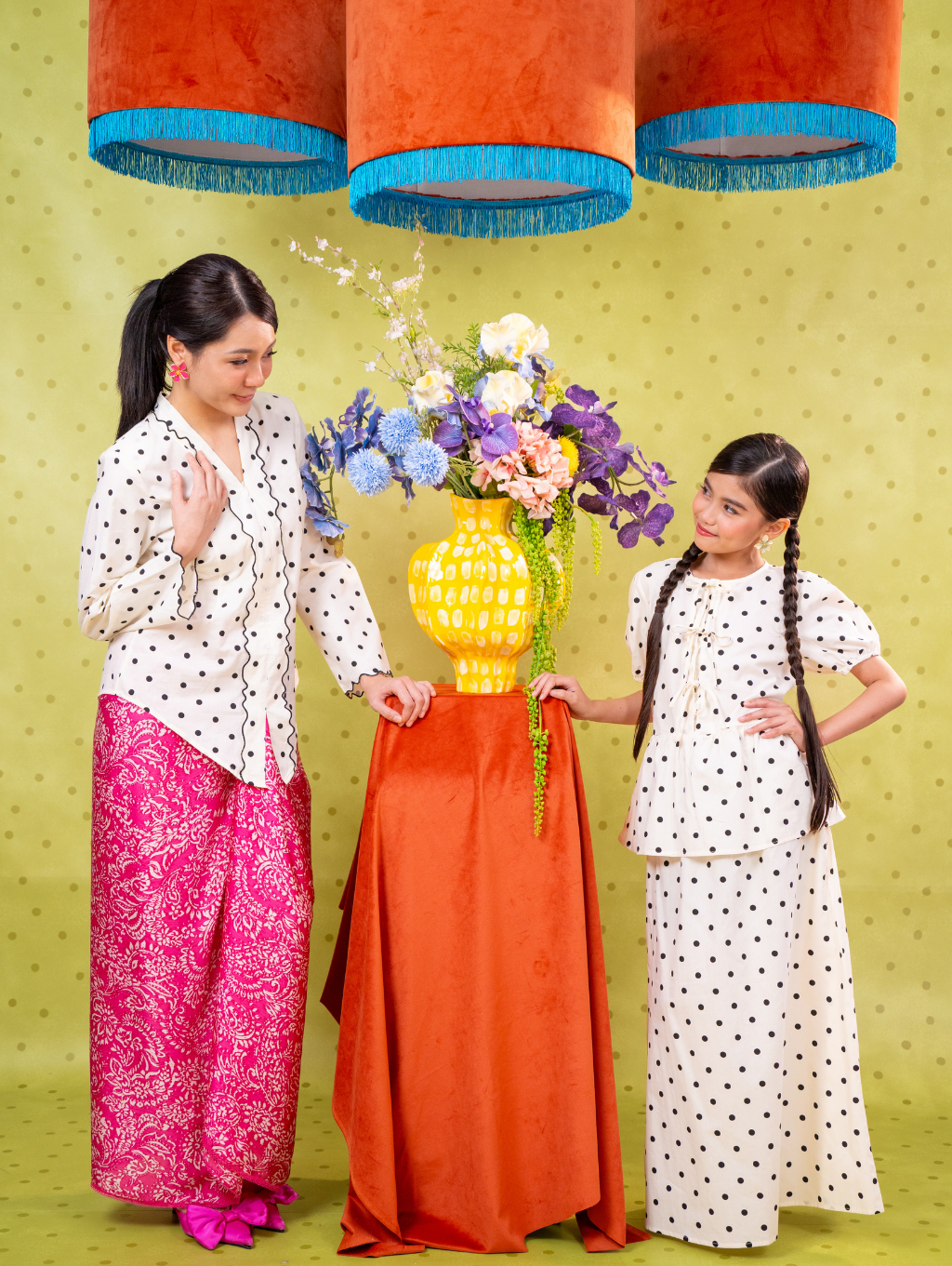 Elora Kebaya Top - Polka