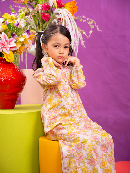 KIDS Noura Scalloped Kurung - Juwita